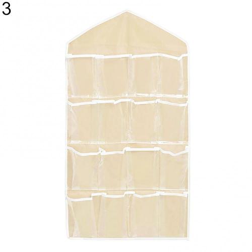 16 Cellen Kast Opknoping Zak Sokken Ondergoed Rek Hanger Opslag Closet Organizer Clear Zichtbaar Praktische Kleding Organizer: Grey