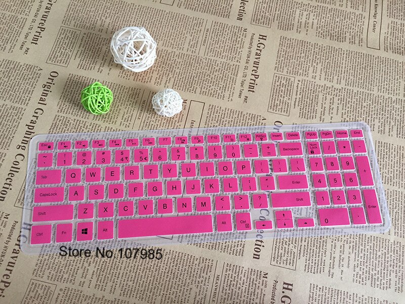 15.6/17.3 inch Silicone laptop keyboard cover Protector Voor Dell Inspiron 15 17 3000/5000/7000 serie i5755 5748 I5547 i3551