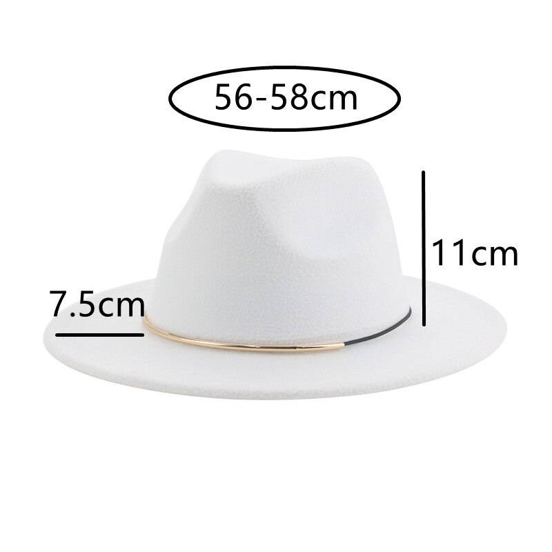 Sombreros de ala ancha Para hombre Y mujer, sombrero de Panamá, banda sólida, Formal, iglesia, boda, invierno,