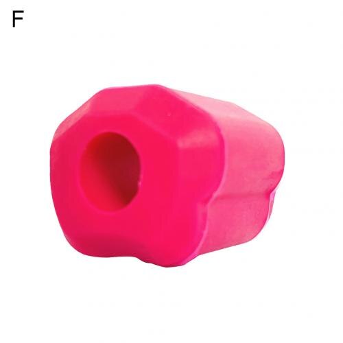 Siliconen Kaak Trainer Facial Spier Kauwen Vorm Apparaat Face-Lift Oefening Bal: Roze