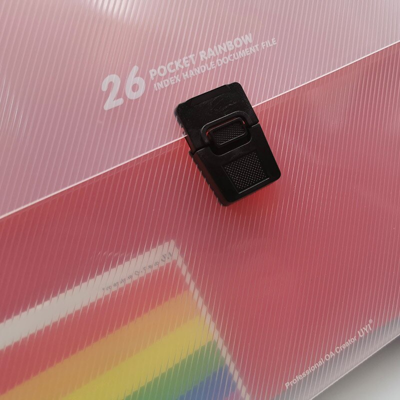 A4 Portable File Storage Bag Expanding File Folder 26 Pockets Accordion Folder Organizer Documents Bag