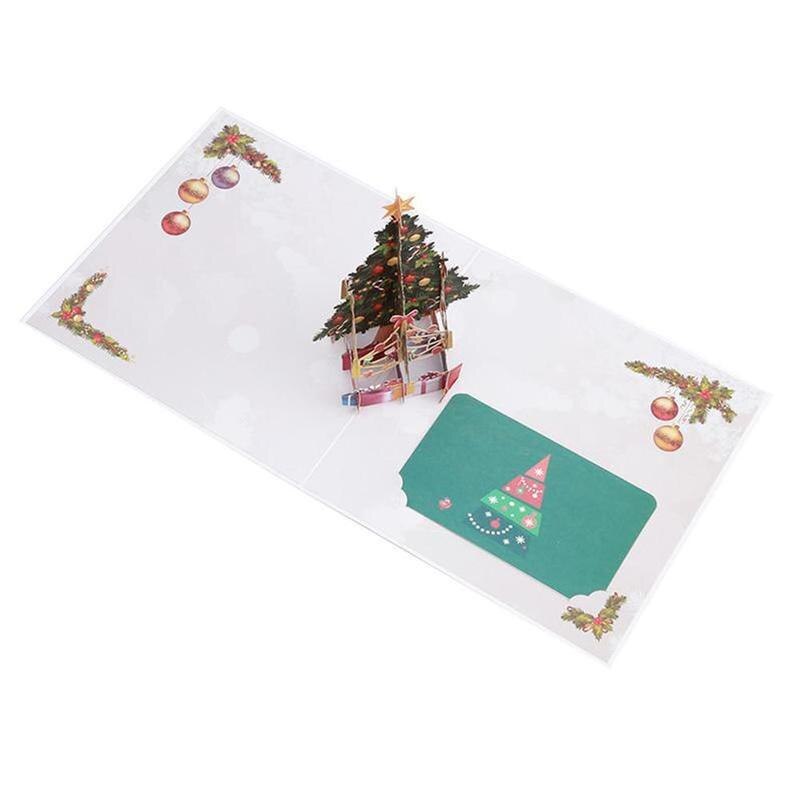 1pcs 3D Christmas Card Greetings Card Postcard Envelope DIY Wedding Card Greetings Party Birthday Christmas For Children Gi X6F8: Default Title