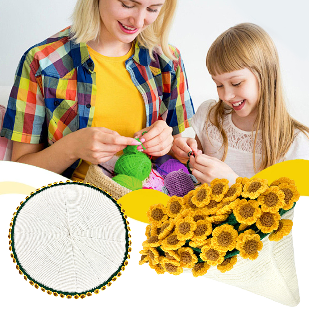 Blumenstrauß-Decke, DIY gehäkelte Decke, handgefertigt, gehäkelte Blumendecke, Rosenstrauß-Decken, weiche Strick-Überwurfdecken