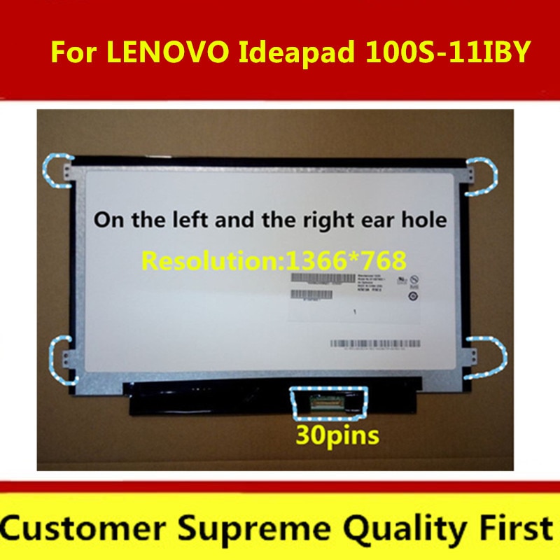 11.6 "Voor LENOVO Ideapad 100S-11IBY Screen LED Display Matrix 1366X768 Voor Lenovo 100 S Chromebook-11IBY LCD Panel 80R2