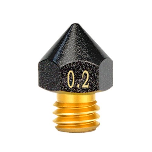 Buse revêtue de PTFE MK8, filetage M6 0.2/0.3/0.4/0.5/0.6/0.8/1.0mm pour buses d'imprimante 3D CR10 CR10S Ender-3, Filament 1.75mm: 2.2mm / GRIS