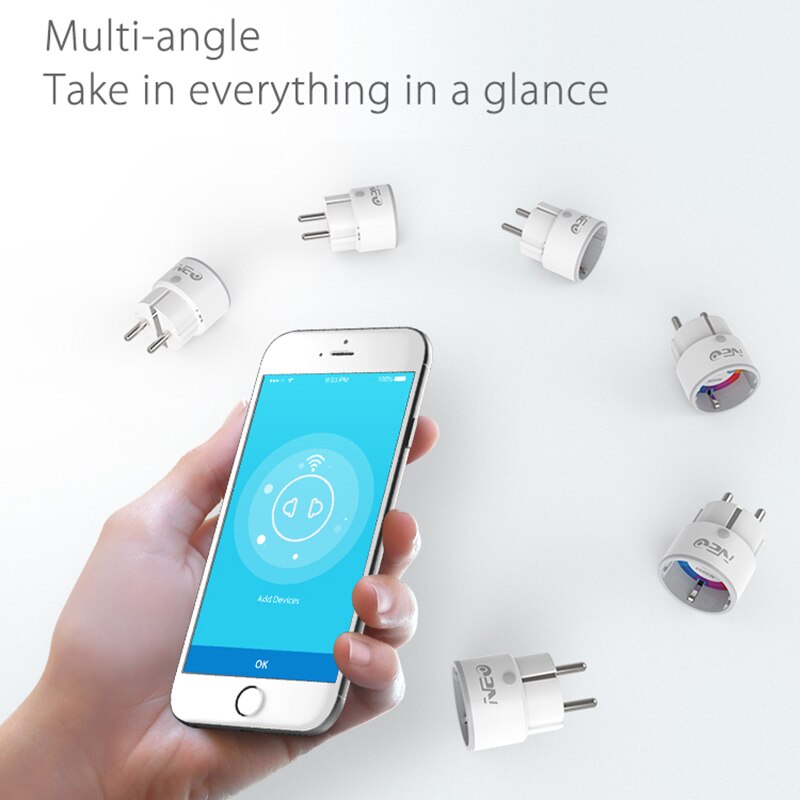 WiFi Power Plug EU Smart Socket One Key ON/OFF Appliances Remote Control Timing ON/OFF Set Delayed Tasks Amazom Alexa