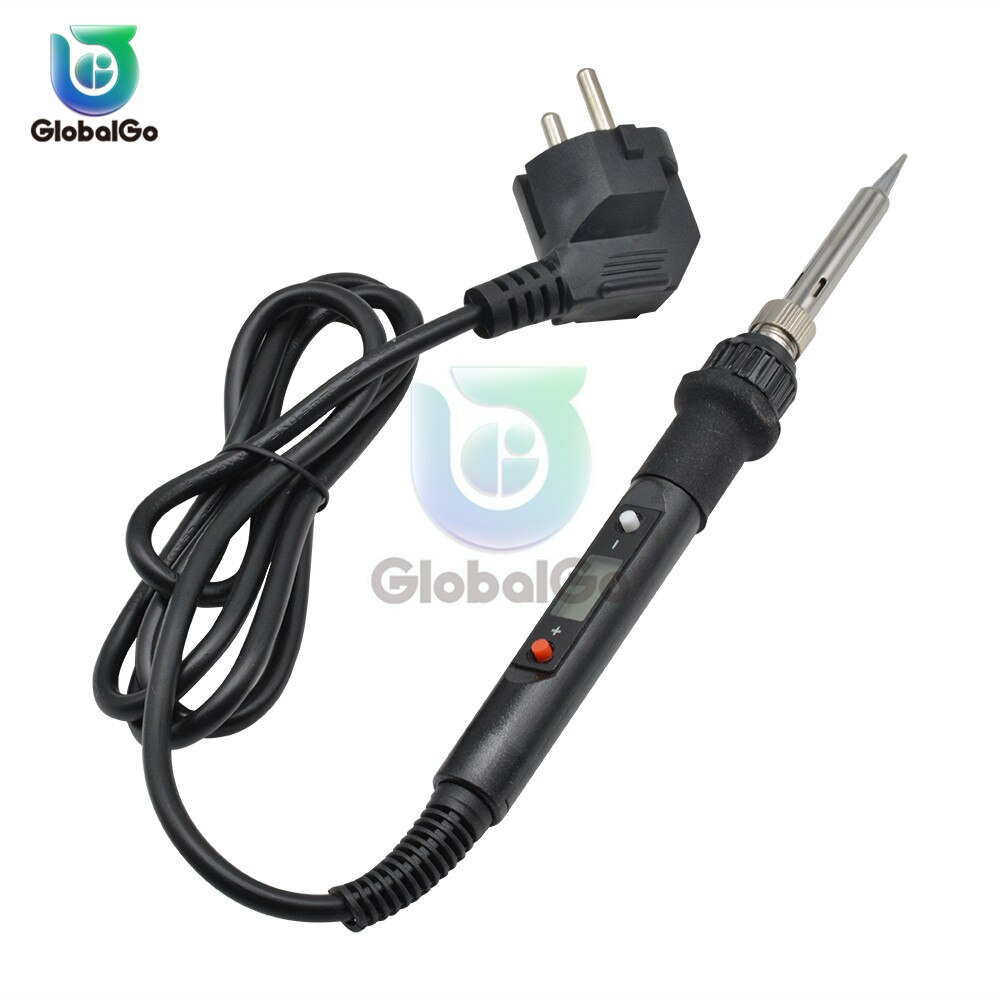 EU Plug Soldering iron kit adjustable temperature 220V 80W LCD solder welding tools soldering tips Desoldering