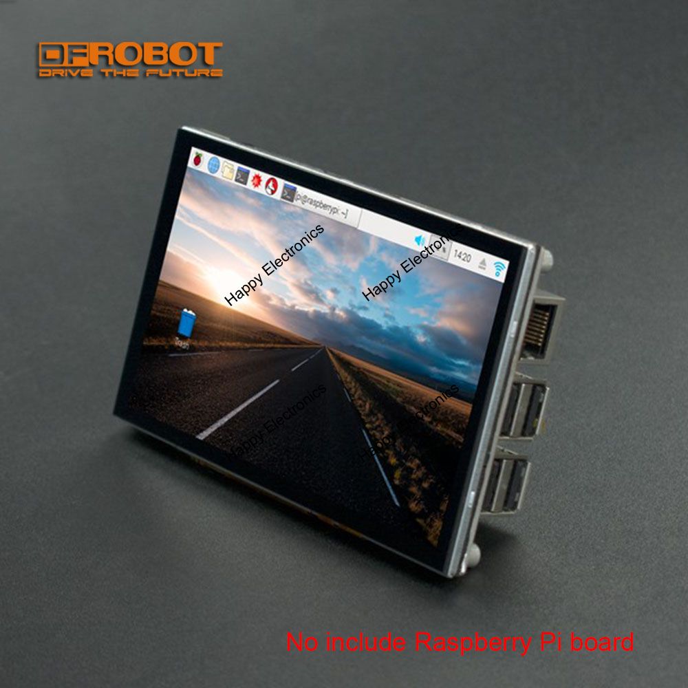 Dfrobot 5 ''Inch 800X480 Ware Kleuren Tft Raspberry Pi Dsi Capacitieve Touchscreen Display Compatibel Met Raspberry pi 3B 3B +
