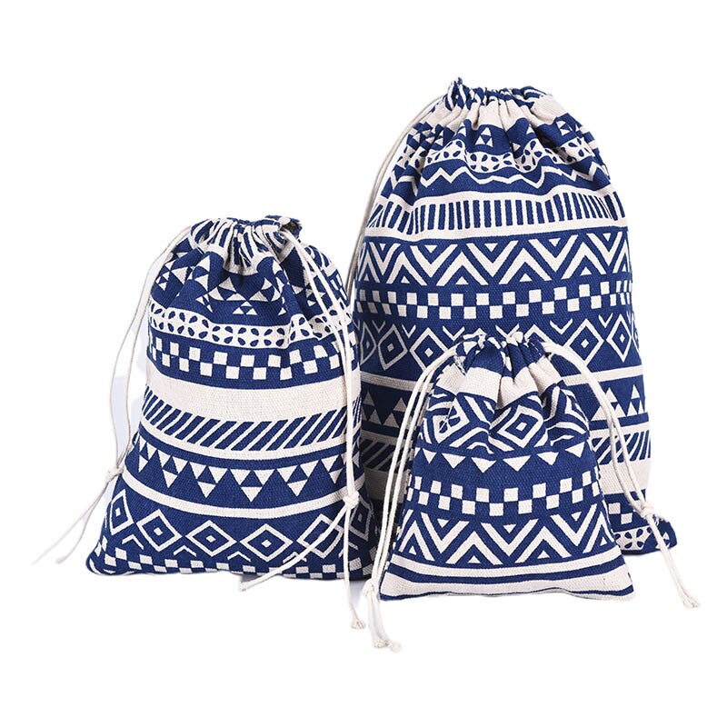 Dames canvas trekkoord rugzak vintage studenten school trekkoord tas meisjes tas reistassen