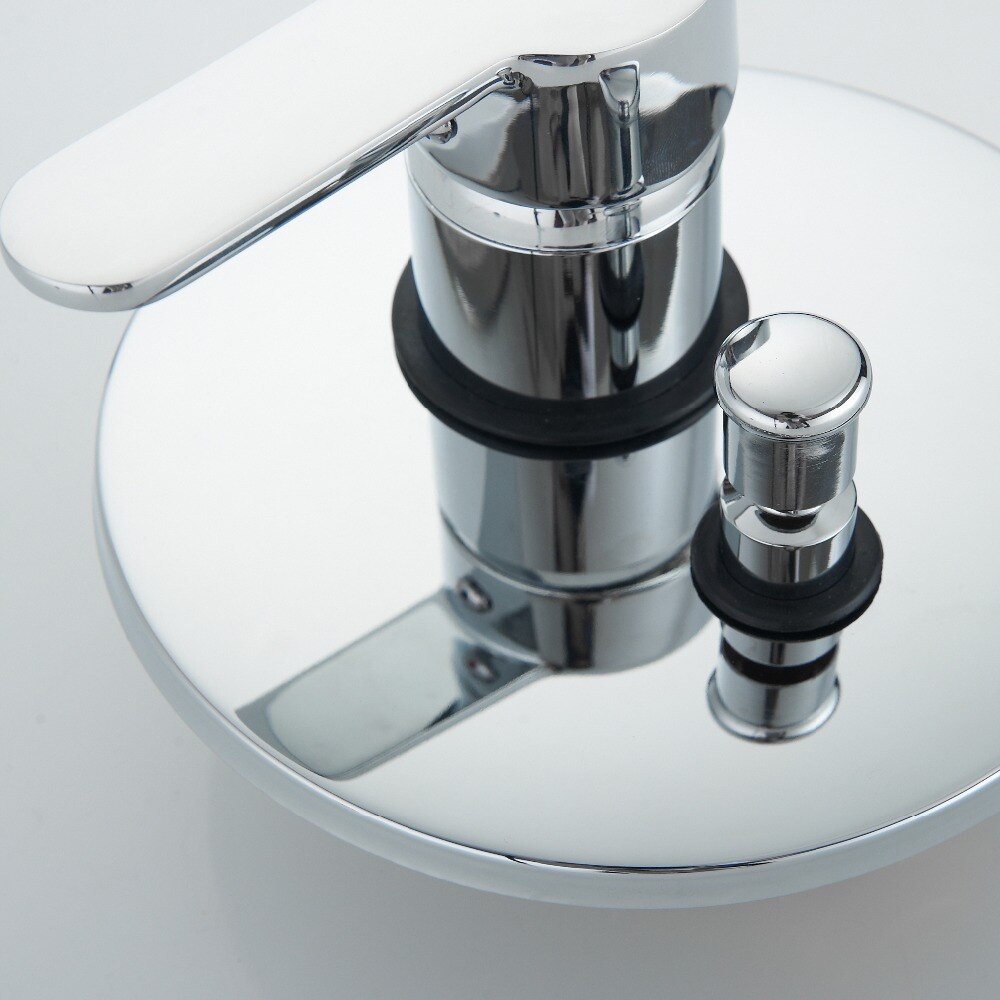 Single Handle Round Shape Solid Brass Wall Mount Shower Mixer Control Valve and Shower Faucet BR-9112