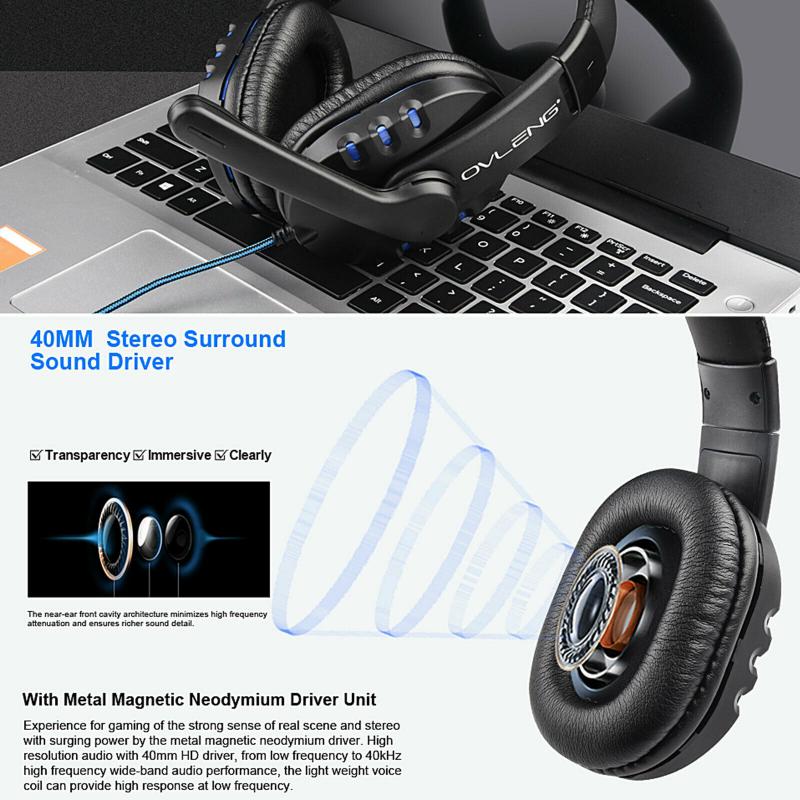 Gaming Headset for Xbox One & PC - 40mm Drivers, Wired 3.5mm, Noise Cancelling Mic
