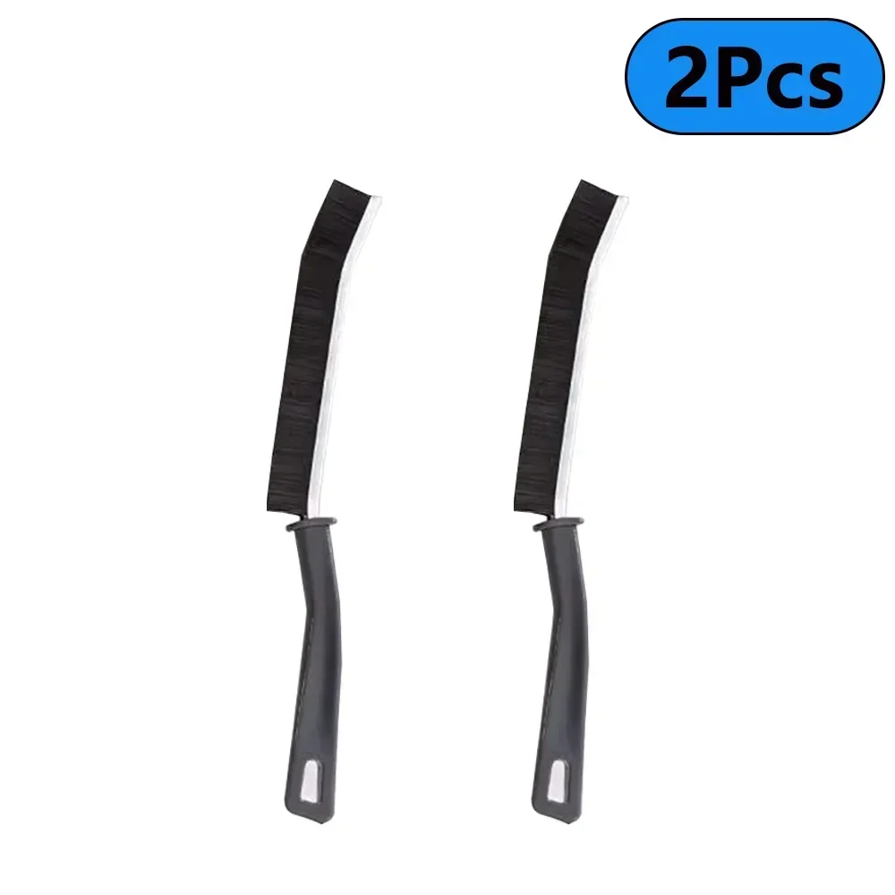 Gap Cleaning Brush Hard-Bristled Crevice Cleaning Brush for Stiff Angled Bristles Tile Bathroom Kitchen Toilet Cleaning Tool: black