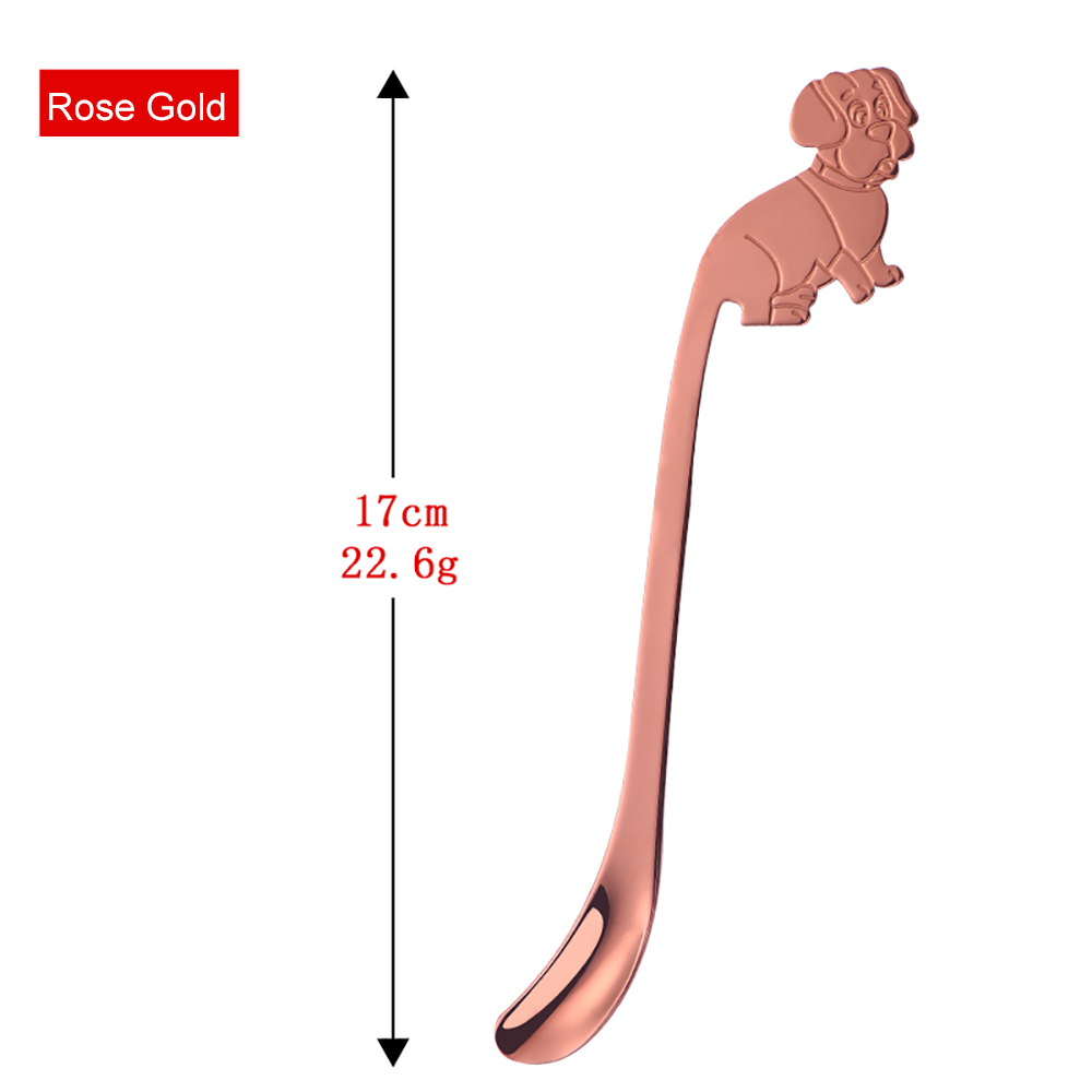 IJsthee Lepels 304 roestvrij staal, koffie, drank, melk roerstaaf, milkshake, dessert, lepel lepel, suikerlepel, lange hendel en korte handgreep Socktail- roerlepels (Color : F