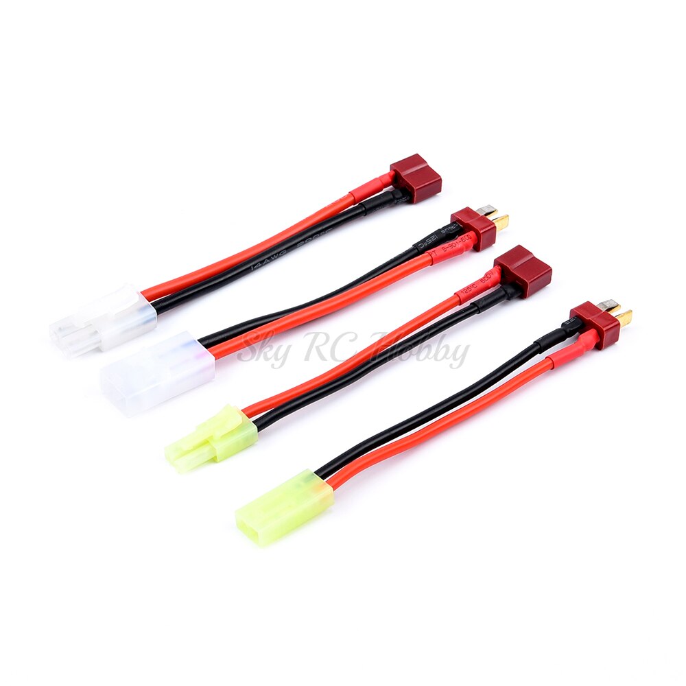 Deans T Plug Vrouwelijke/Mannelijke Tamiya / Mini Tamiya Mannelijke Vrouwelijke Adapter Connector 14AWG 16AWG Draad Voor Rc onderdelen