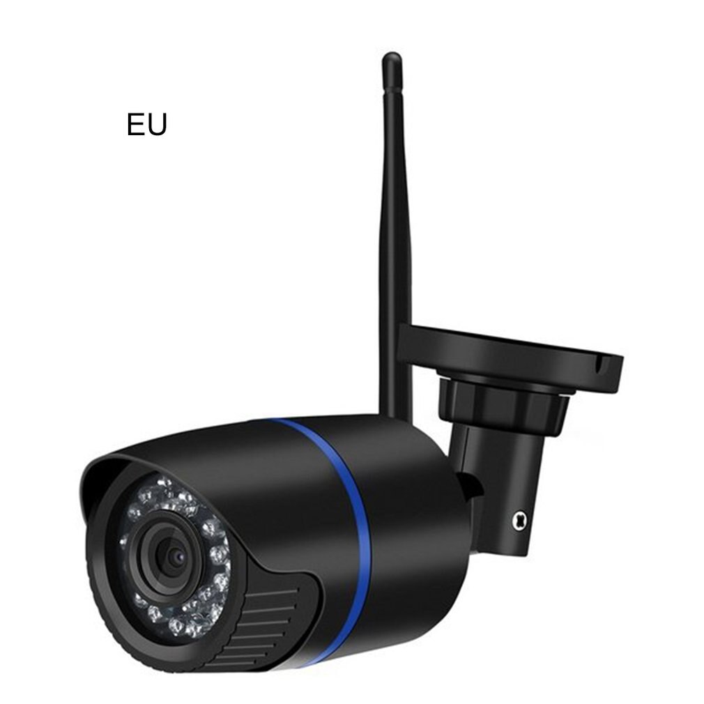 HD kabellos CCTV Kamera Sicherheit System Video Überwachung Bausatz drinnen Und draussen Wasserdicht Wifi Kamera Mit Netzteil: 1080P Schwarz EU