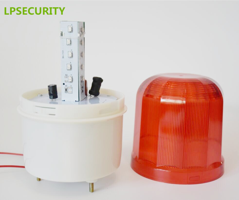 Lpsecurity utendørs ledet lys sirene alarm lampe til gsm alarmsystem bruk 90db( med lyd, brakett valgfritt)