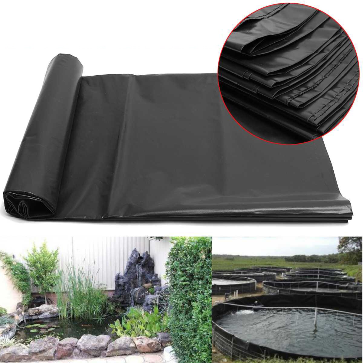 Waterproof Pond Liners Foldable Garden Pool Membrane Durable Fish Pond Liners for Reservoir River Slope Waterfalls Outdoor Ponds