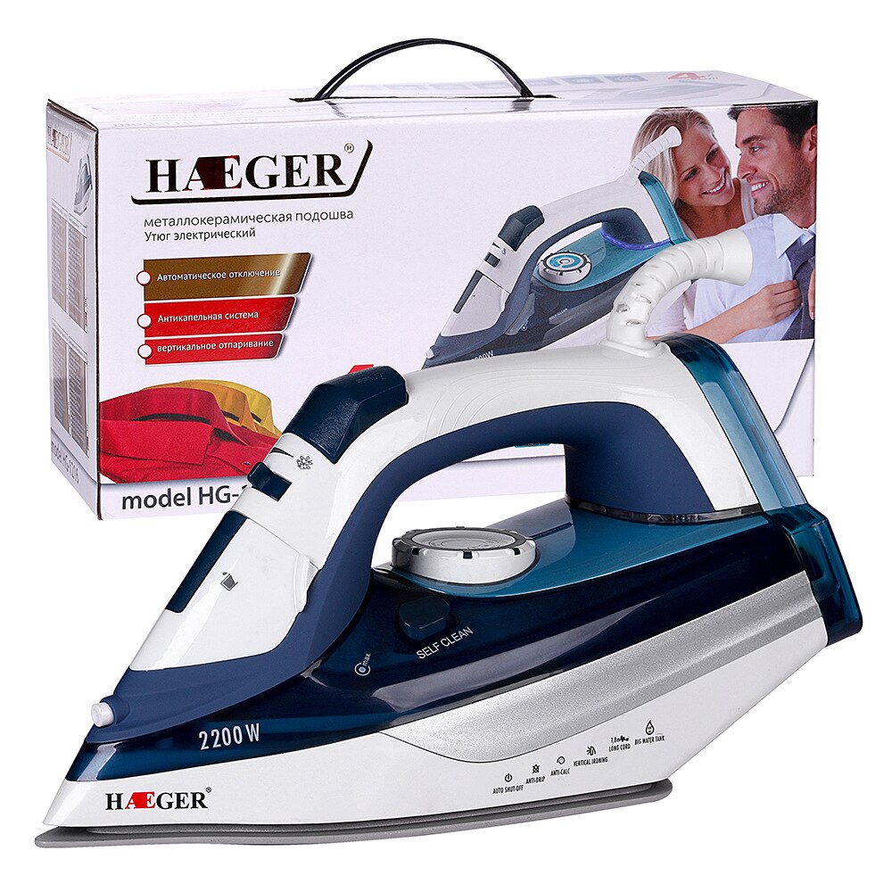 Steam Iron Adjustable Temperature Handheld High Power Wired Mini Electric Iron Clothes Portable Multifunctional Home Appliances: AU