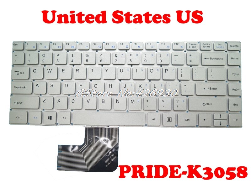 Clavier d'origine américaine pour Teclast F6 PRO F6 Plus PRIDE-K2605 MB2903003 MB2903009 PRIDE-K3058 YXT-NB93-79 anglais suisse IT allemand