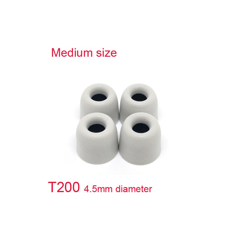 ANJIRUI T200 (LMS) caliber Ear Pads Memory Foam tips Sponge T200 ear pads cotton for in ear headphone C set Headsets accessories: T200 M 12.5mm gray