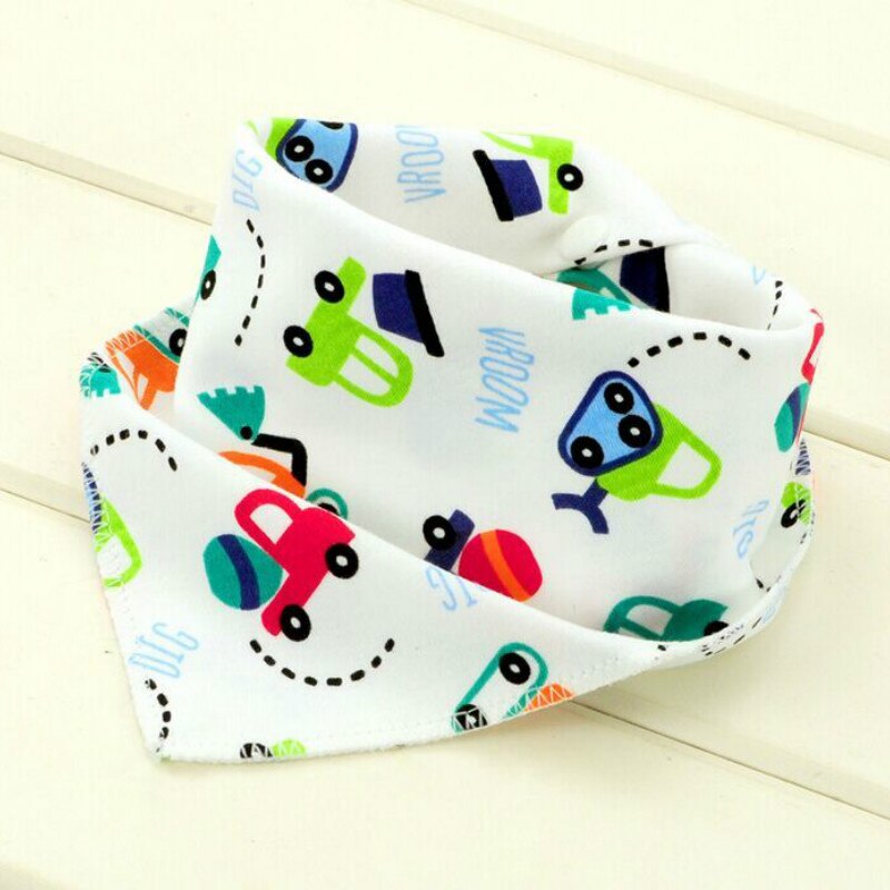 30 stks/partij Biologische Katoen Dubbele Lagen Kinderen Slabbers Handdoek Bandana Driehoek Burp Speeksel Baby Peuter Bandana Sjaal Htrk0003