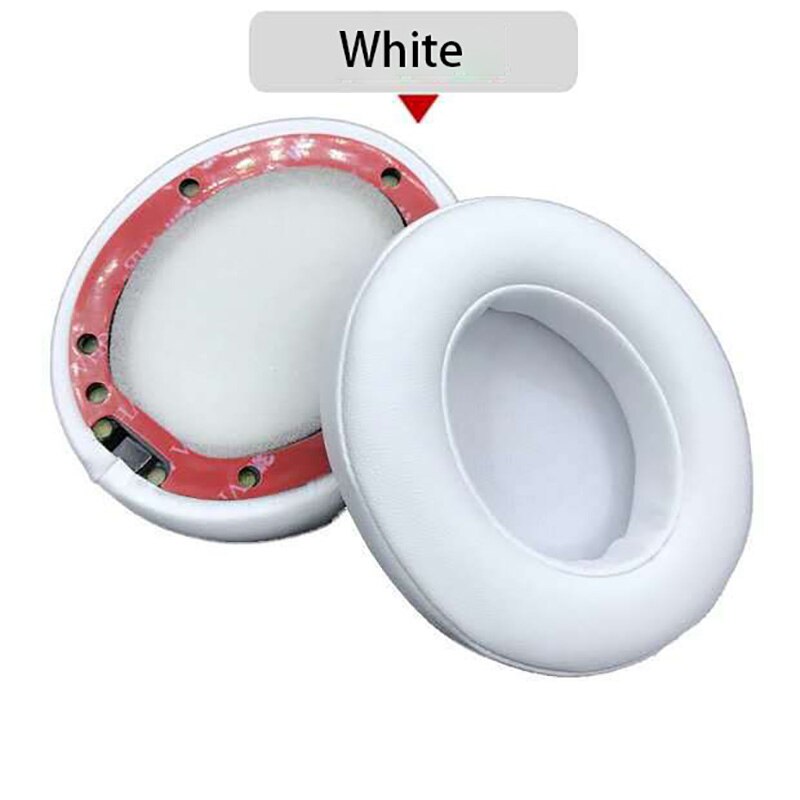Udskiftning af ørepuder puder ørepuder pleje hovedtelefon til beats by dr dre studio 2.0 studio 3 b0500 b0501 trådløst headset: Hvid
