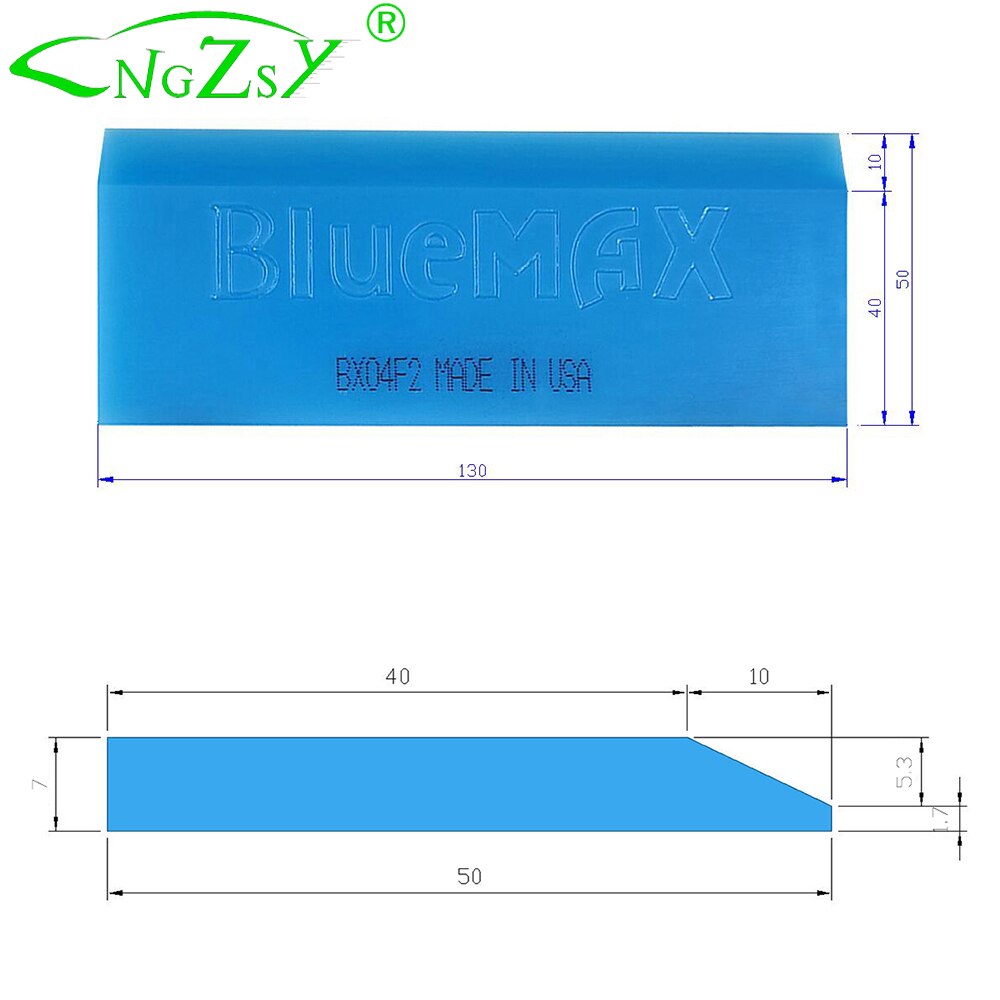 10 stücke BLUEMAX Gummi Streifen Klinge Griff Rakel Auto Eis Schaber Reinigung Werkzeug Schnee Schaufel Glas Wasser Wischer Fenster Tönung wrap