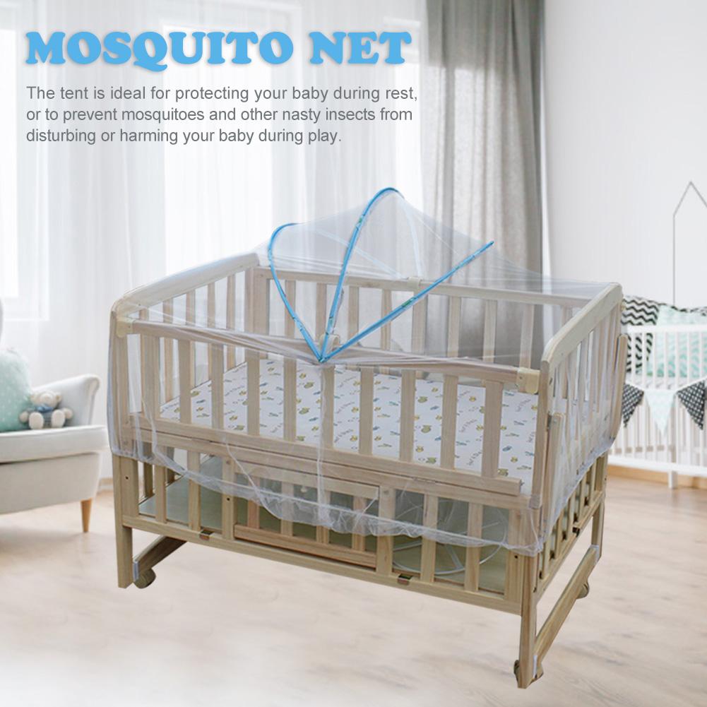 Baby Crib Mosquito Net Tent Premium Anti-fall Anti-bite Nursery Mosquito Net Stylish Sturdy Unisex Infant Crib Tent Net