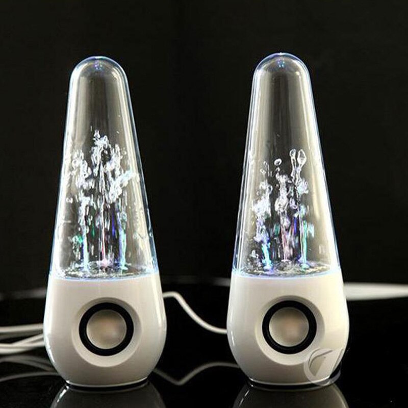 LED Licht Wasser Tanzen Lautsprecher Brunnen Lautsprecher HIFI Stereo SoundBox 3D umgeben Lautsprecher Für PC Telefon Tablette-Spiel-Spieler