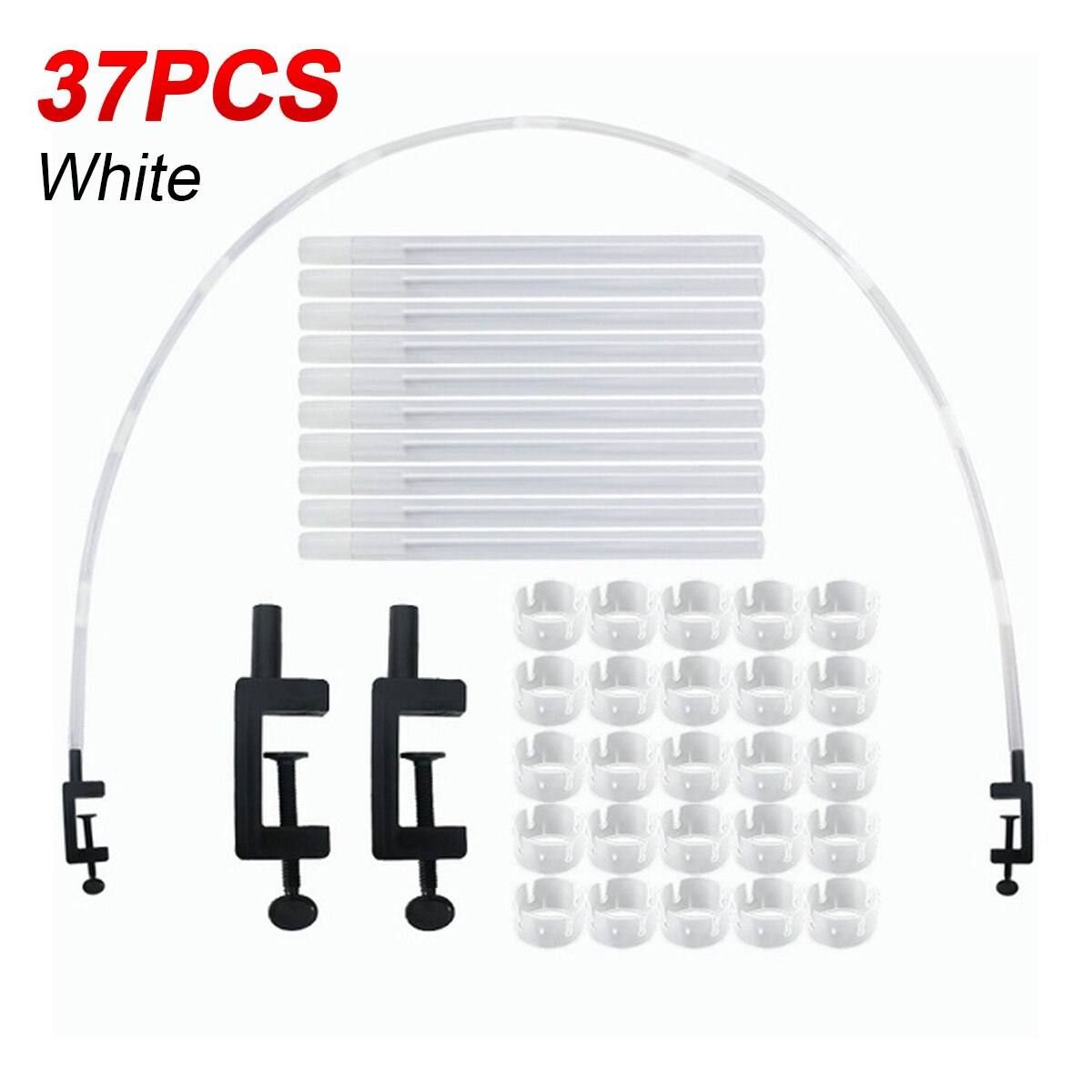 Arch Shape 1 Set Decorative Arch Shape Balloon Stand Set Garland Balloon Stand Water Fillable Base for Birthday: 37pcs