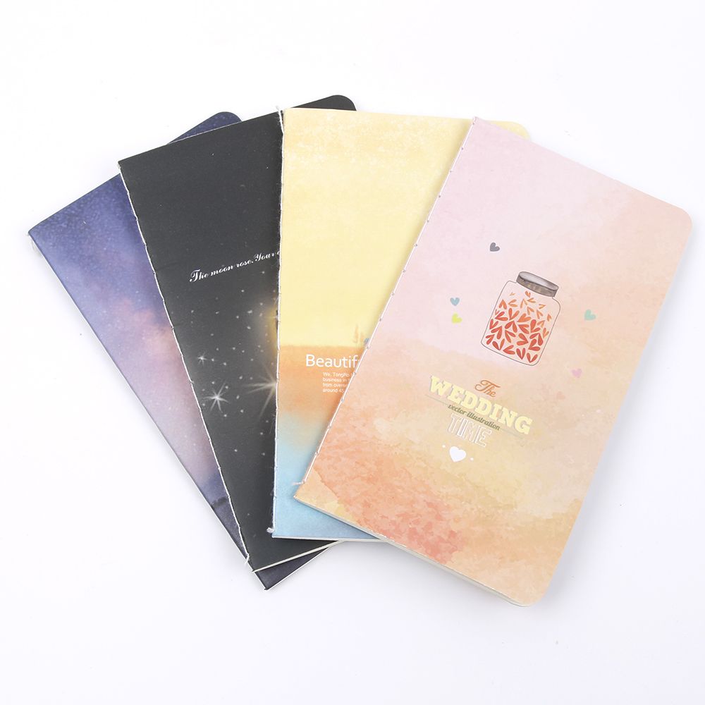 1 pc mini sød journal dagbog notesbog med foret papir vintage retro notesblok bog til børn studerende skole kontorartikler