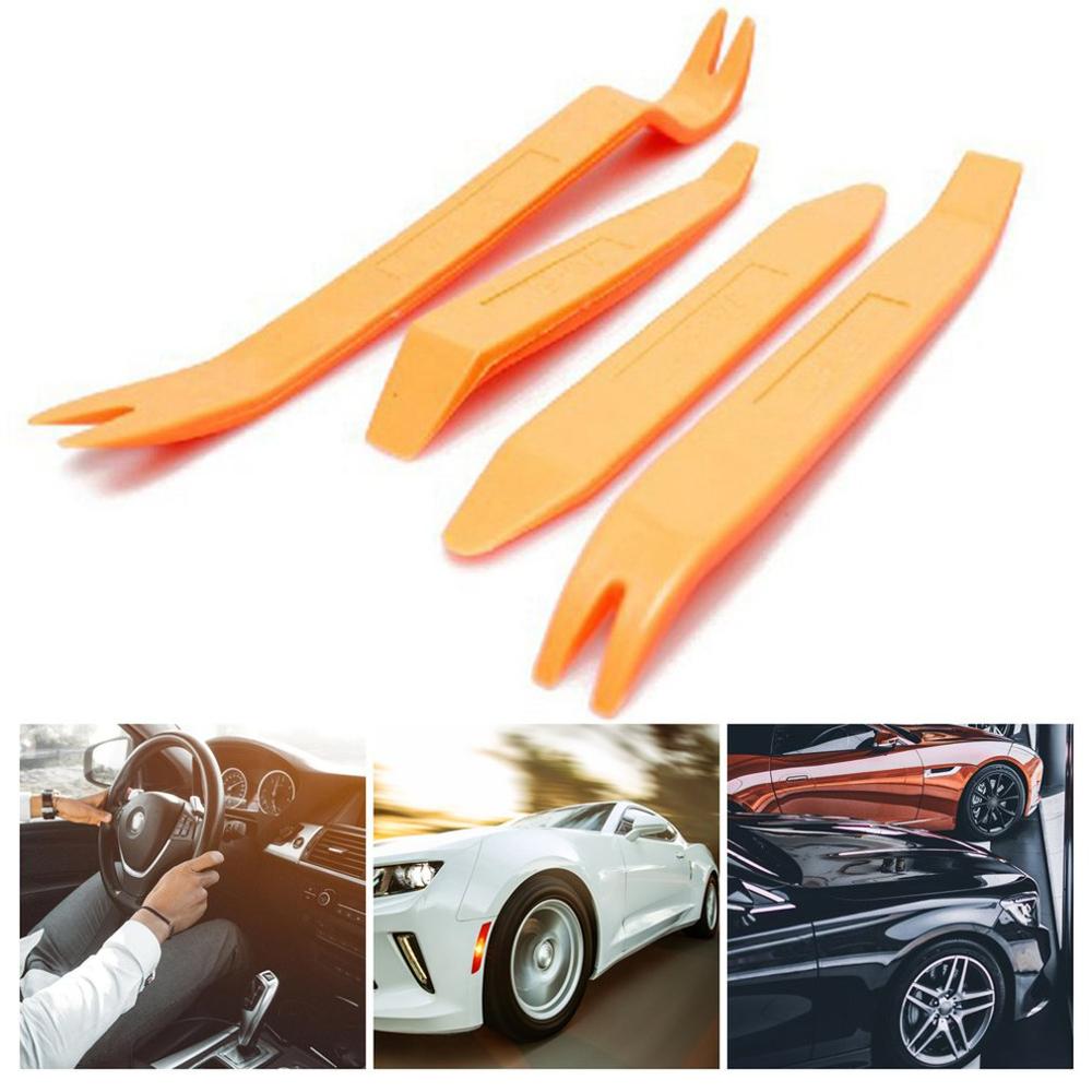 Kit d'outils de démontage de la garniture | Panneau de clips de porte de l'auto, Navigation démontage de la balançoire, outil de Conversion de la balançoire en plastique de la voiture, 4 jeux
