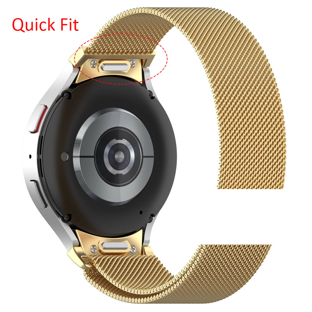 Correa de reloj de acero inoxidable para Samsung Galaxy Watch 7/FE, pulsera magnética de Metal para reloj inteligente, ajuste rápido