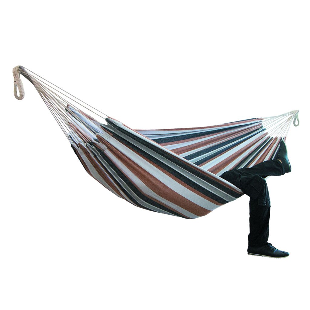 Two-person Hammock Camping Thicken Swinging Chair Outdoor Hanging Bed Canvas Rocking Chair Not With Hammock Stand 200*150cm