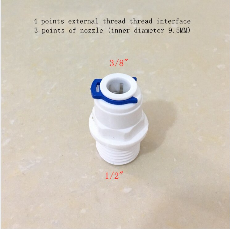 1PC 1/2" Internal thread to 1/4" 3/8"Straight connector RO Water Tune Quick Connect Reverse Osmosis White fast connection
