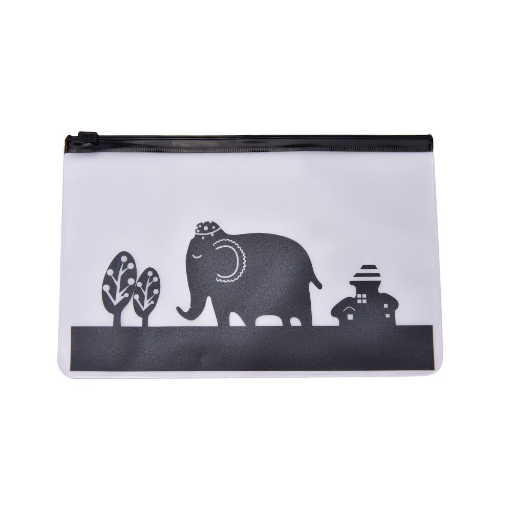 Doorzichtige schattige dieren pvc pennenzak etui opbergruimte schoolbenodigdheden creatieve schrijfwaren cosmetische koffer make-up telefoontas 4 kleuren