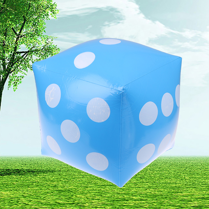 Funny Outdoor Inflatable Dice 30*30cm Swimming pool Party Supplies Kids Toys For Children Adults Game Play Cube Toys