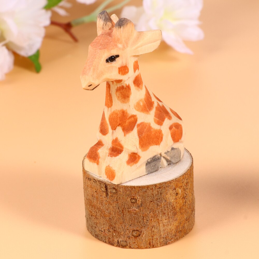 Taille-crayon en forme de tigre et girafe en bois en acier inoxydable, taille-crayon en aluminium 2 pièces
