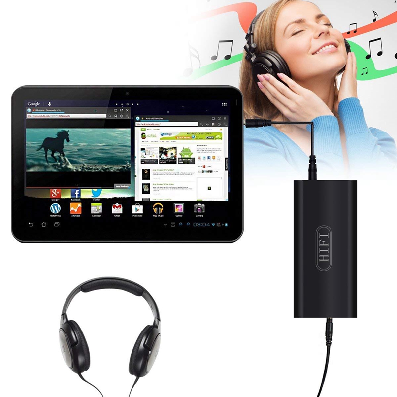 Hifi hoofdtelefoonversterker draagbare stereo hoofdtelefoonversterker oplaadbare o versterker 3.5mm