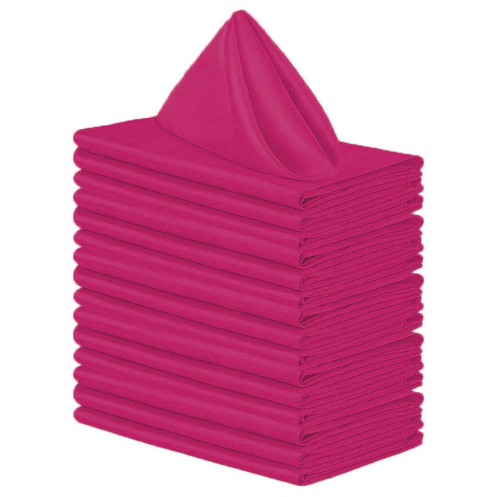 10 stuks bruiloftsdecoratie 30 x 30cm satijnen servetten, zachte herbruikbare dinerservetten, wasbare tafelservetten, hotel: Oranje