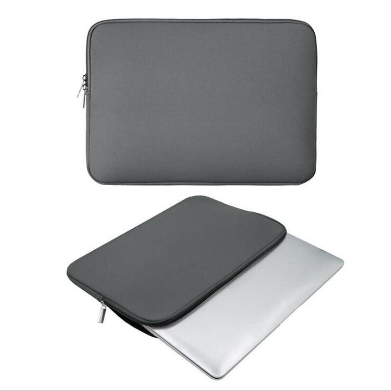 Solid Color Tablet Sleeve 13 inch Foam Pouch Bag Protective Case for Tablets PC Notebook Computer Bag: gray