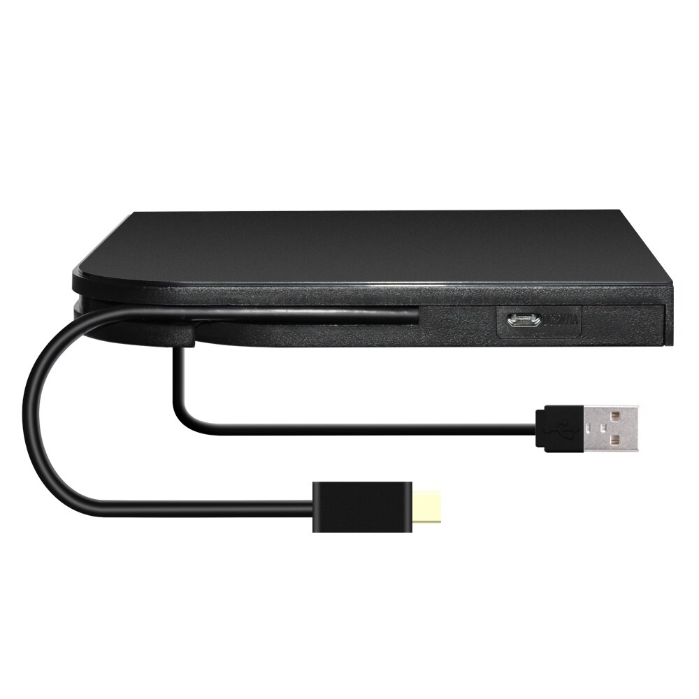 2 in 1 9.5/9.0mm type c + usb 3.0 sata externe optische drive behuizing blu-ray dvd/cd-rom voor laptop macbook