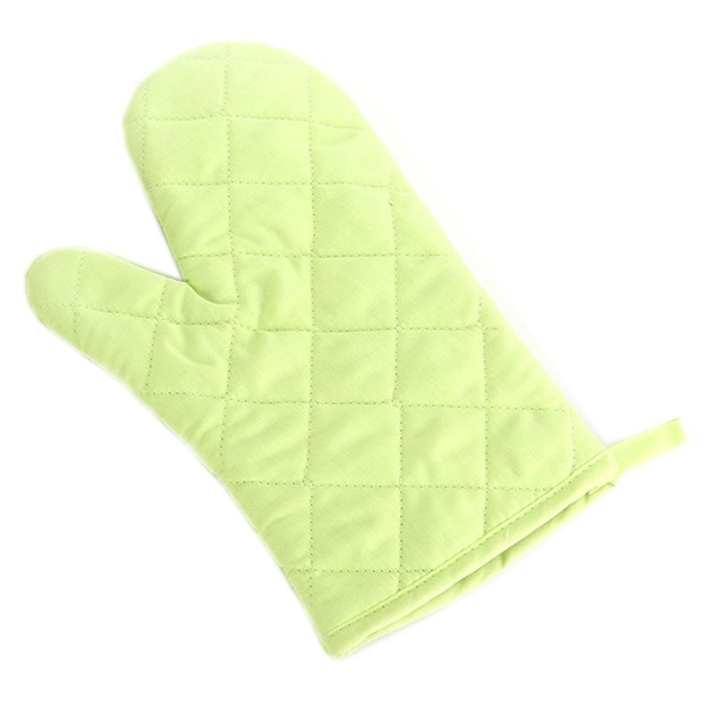 Ovenwanten met hoge temperatuur, katoenen isolatie, dikke 1pc keukenbenodigdheden, magnetron handschoenen, effen: Groente