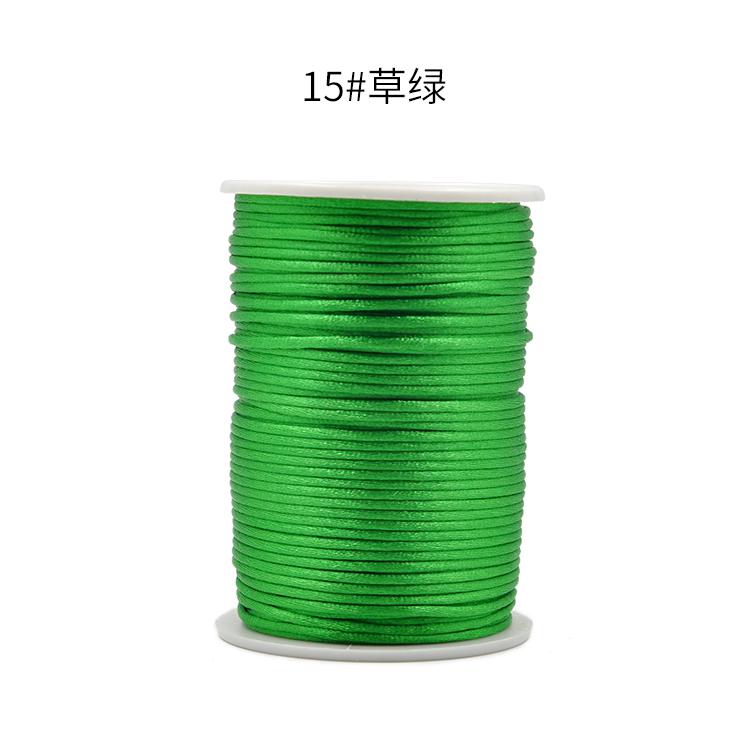 100m/roll DIY Wax Line Round Teabag Waxed Cotton Hand Made 2mm Necklace Rope Knitting Cord 1 Roll String Beading Thread: 1