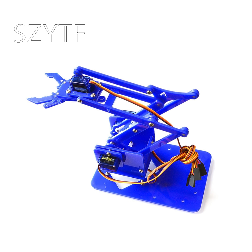 Diy robotmanipulator onderdelen voor uno leerpakketten acryl maker cultuurset enkele poot zonder servo