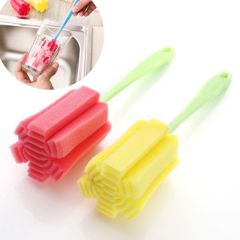 1 PC Keuken Schoonmaak Tool Spons Borstel Voor Wijnglas Fles Coffe Thee Glazen Beker Schoonmaak Tool Spons cleaning tool 71