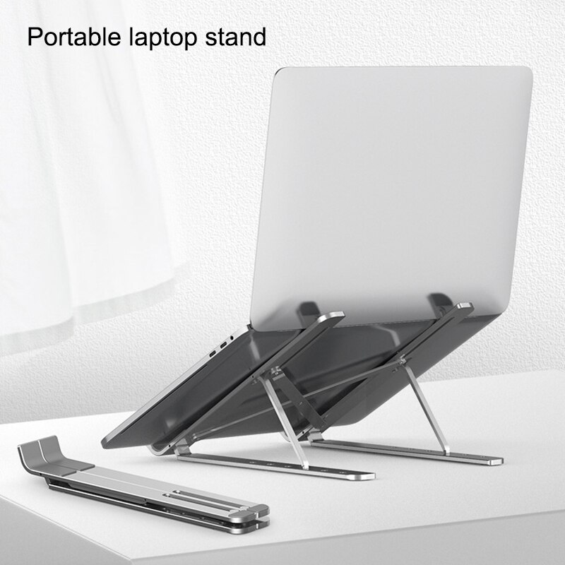 Portable Folding Aluminium Verstelbare Notebook Stand Opvouwbare Laptop Stand Houder DOM668