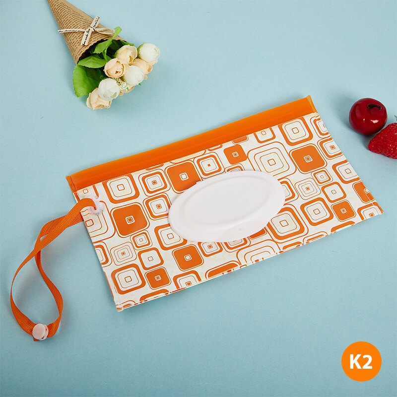Eva Baby Nat Vegen Pouch Snap-Band Navulbare Natte Doekjes Tas Veeg Houder Case Outdoor Draagbare Herbruikbare Nuttig Tissue doos: K2