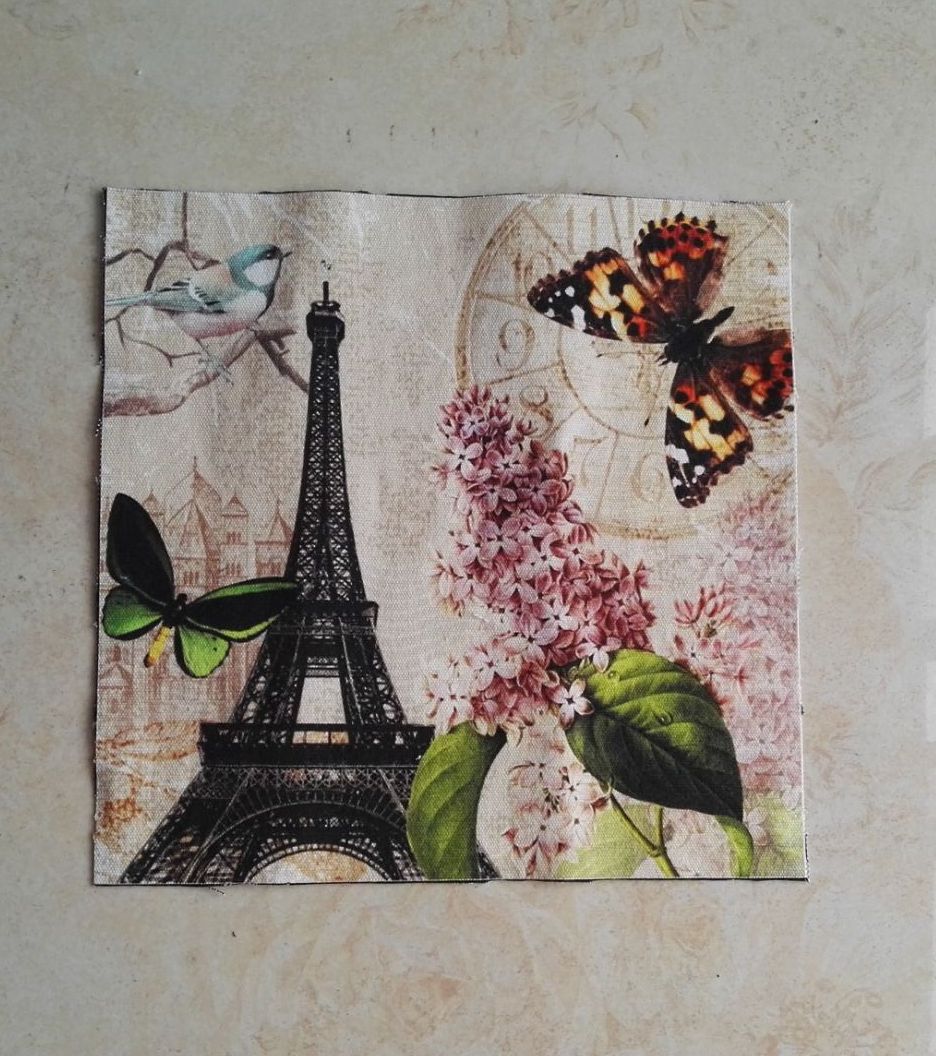 Retro Vlinder Digital Printing Patchwork Eiffeltoren Hand Doek 100% Katoen Hand Geverfd Diy Stof Thuis Decora