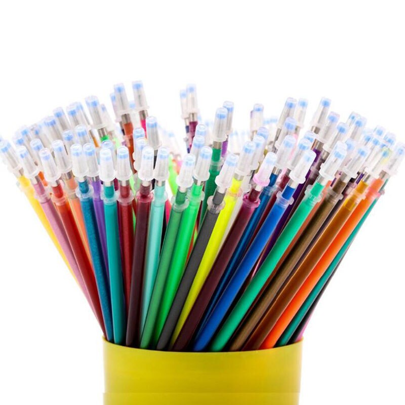 Flash recharge couleur pleine Flash recharge enfants dessin fournitures de bureau 12/24/36/48 couleurs glamour couleur recharge